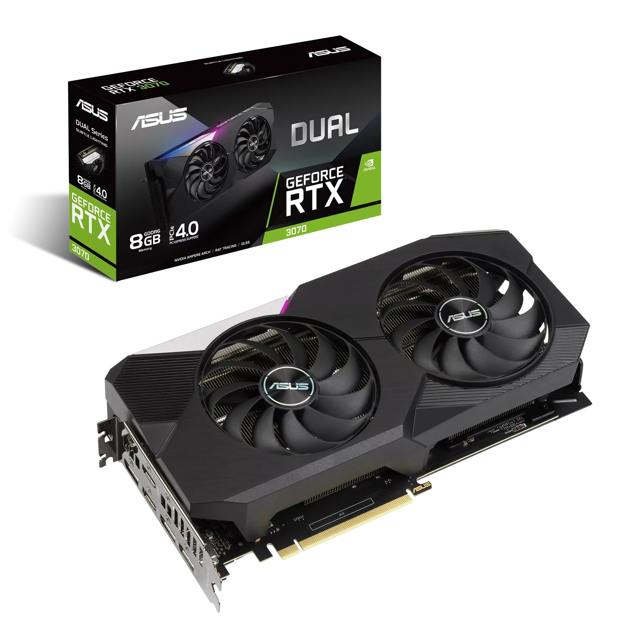 ASUS Dual GeForce RTX 3070 V2 OC Edition 8GB GDDR6 Graphics Card