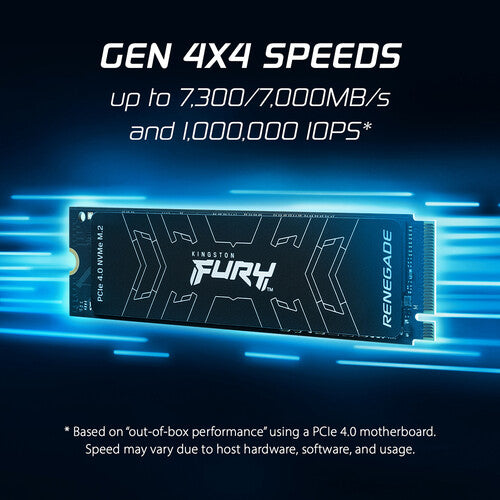 Kingston 2TB FURY Renegade PCIe 4.0 NVMe M.2 Internal SSD