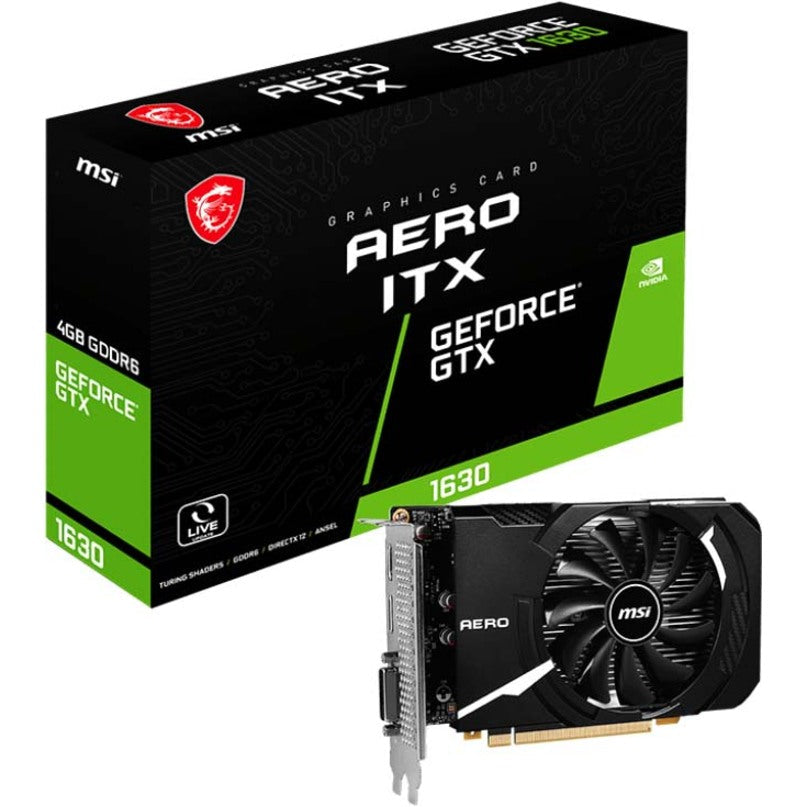 MSI GeForce GTX 1630 AERO ITX 4GB GDDR6 OC Graphics Card