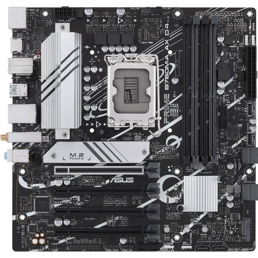 Asus Prime B760M-A AX D4 Desktop Motherboard