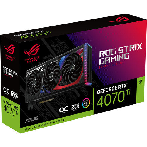 ASUS ROG Strix GeForce RTX 4070 Ti OC 12GB GDDR6X Gaming Graphics Card