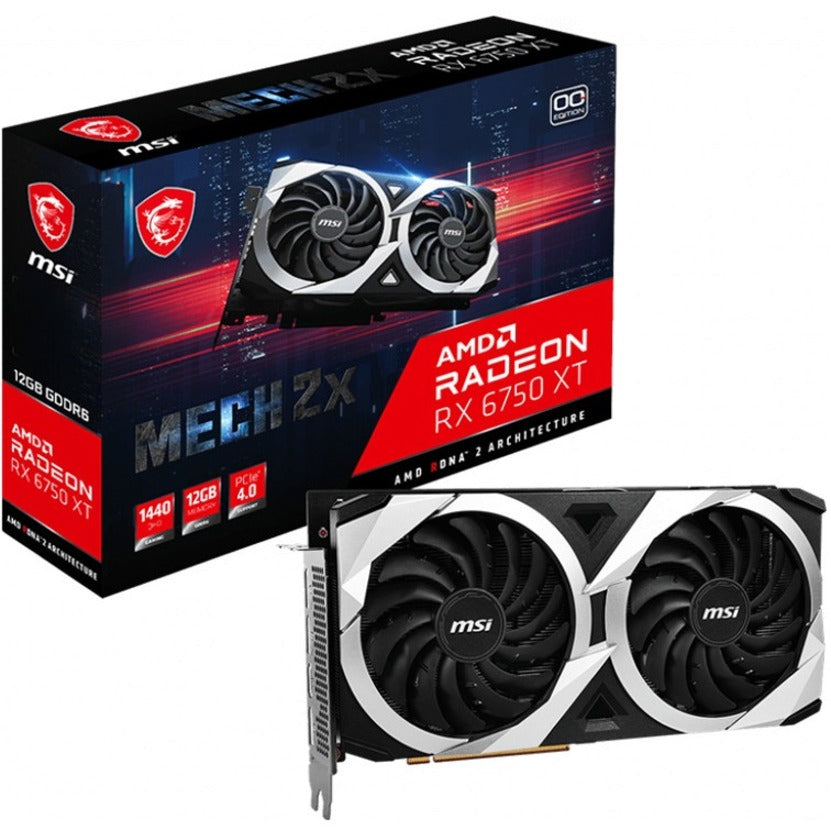 Radeon RX 6750 XT Mech 2X 12G OC Graphic Card
